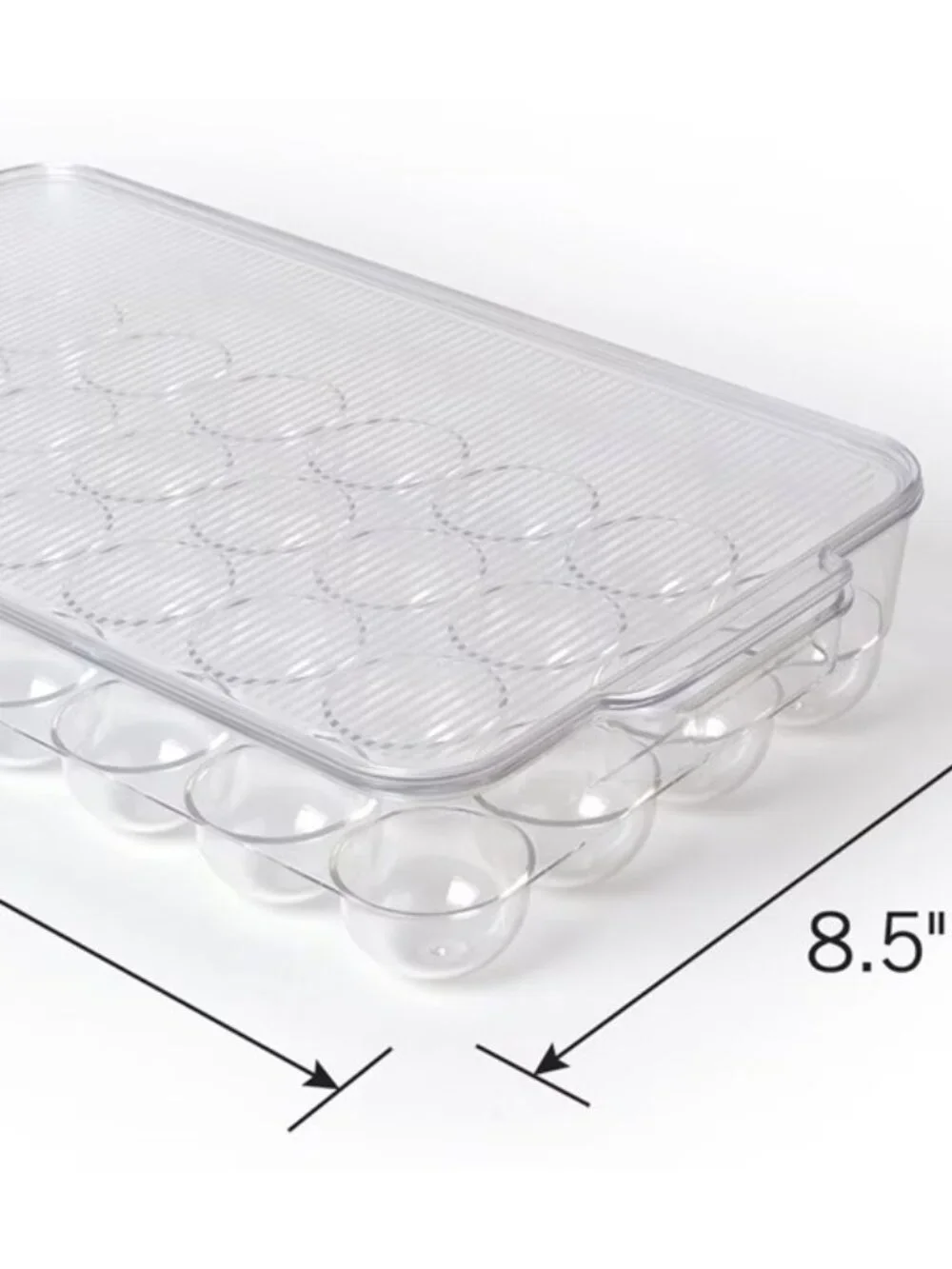 Kitchen Plastic Egg Storage Container | 28 Egg Tray | Clear